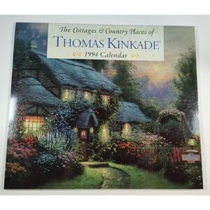 Cottages & Country Places Calendar 1994 Thomas Kinkade Paintings Frameable Art